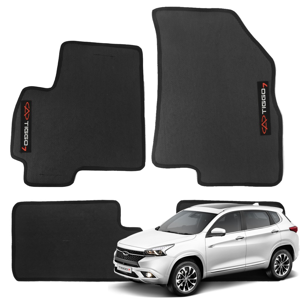 Jogo Tapete Pvc Borracha Chery Tiggo 7 2020 2021 (4 Peças) Novidade