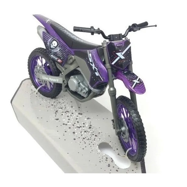 Moto de Corrida Super Cross SXT Branca Usual Brinquedos