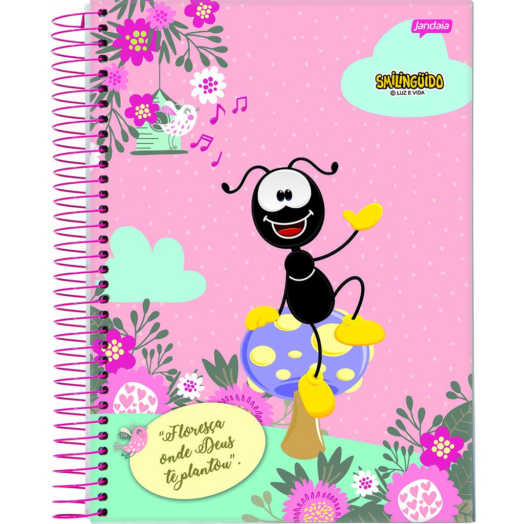 Caderno Espiral Universitário 10 Matérias 160FLS SMILINGUIDO - JANDAIA ...