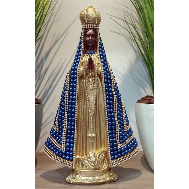 Imagem Nossa Senhora Aparecida Perolas E Strass