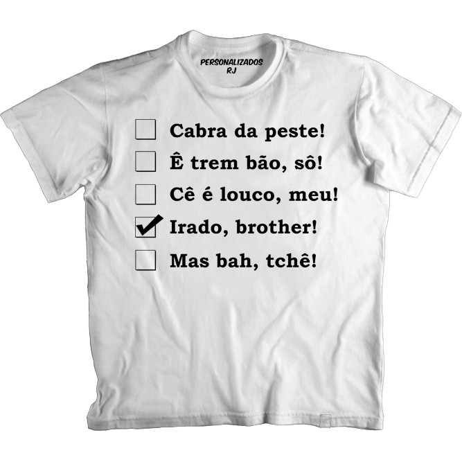 Camiseta Gírias de Carioca