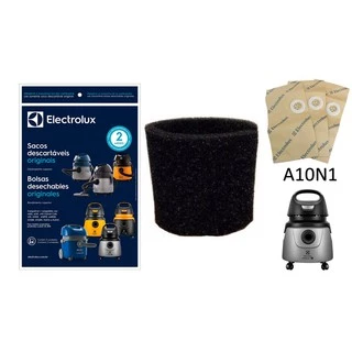 Saco Descartável + Filtro Permanente Espuma Aspirador De Pó Electrolux A10n1 (a10 Smart Novo)