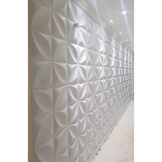 20 Placas (5m) Revestimento de Parede 3D - 50x50 cm - Modelo Iris
