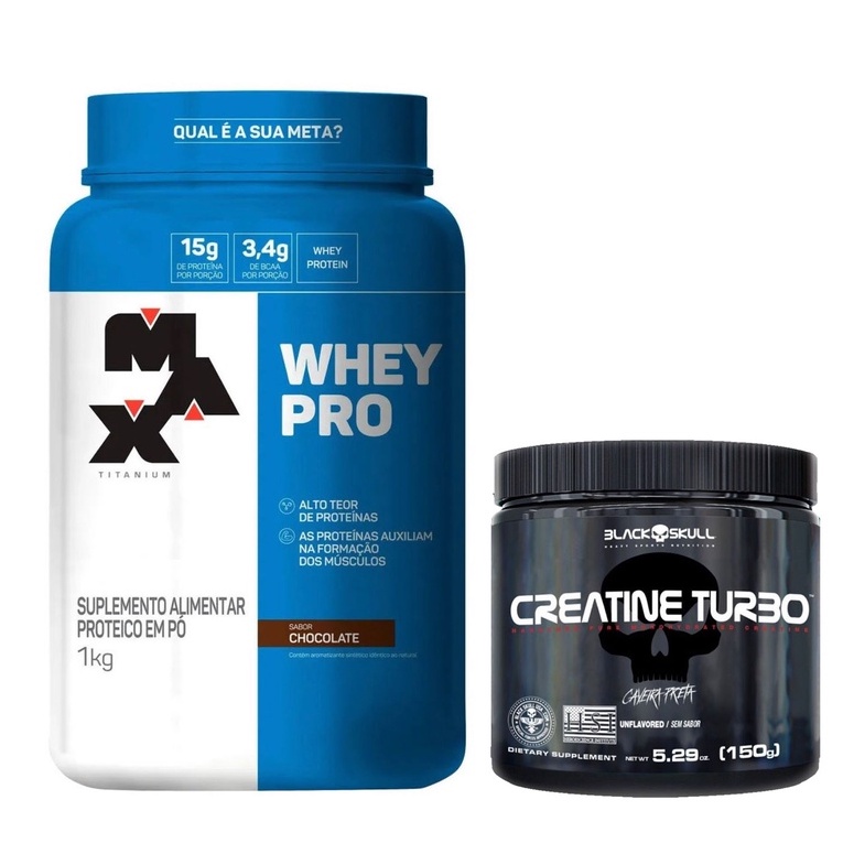 Whey Protein Concentrado 1KG + Creatina Turbo 150g