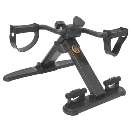 Mini bicicleta cicloergômetro dobrável com massageador pedalinho fisioterapia monitor wct fitness