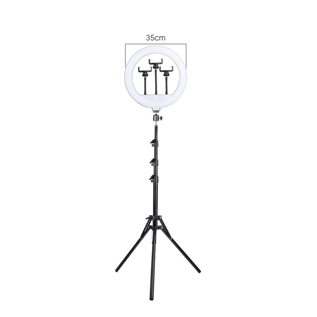 Ring Light Led Iluminador 35cm 14 Polegadas Completo 2,1m Tripé 210cm ...
