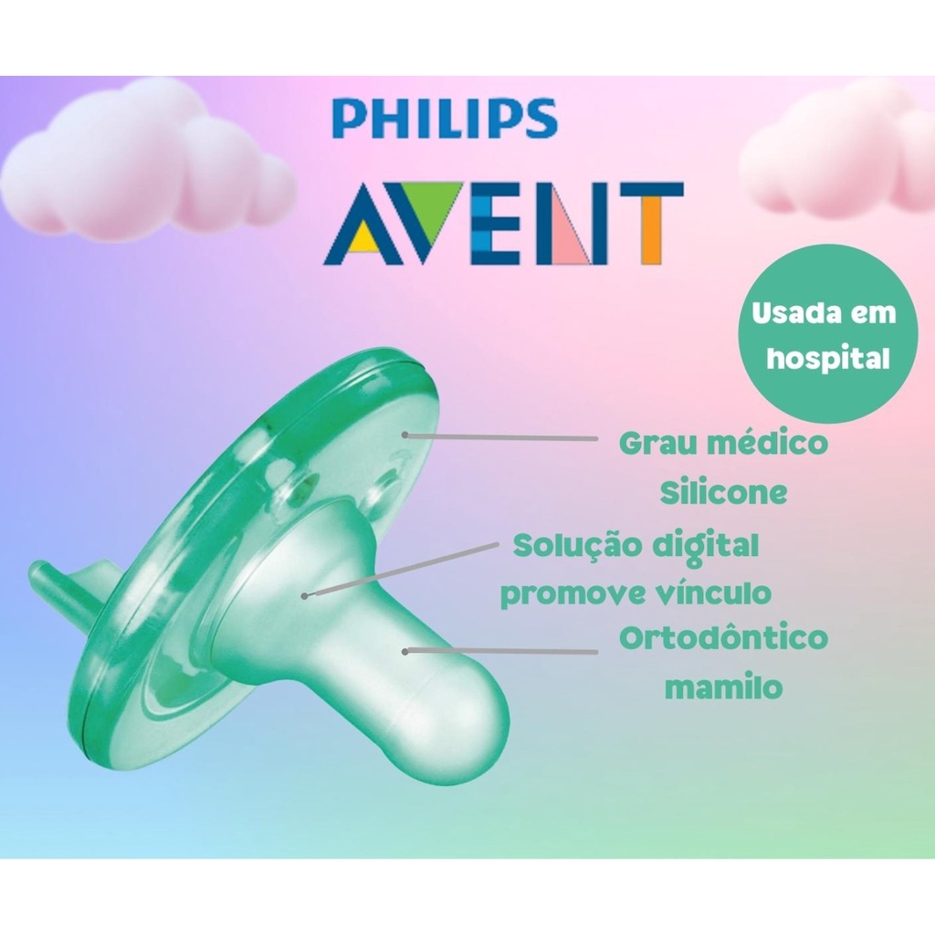 Kit 2 Chupetas Philips Avent Super Soothie. Shopee Brasil