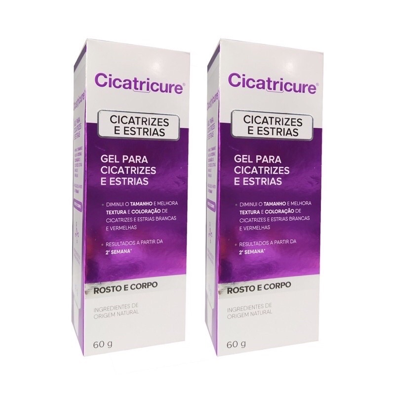 Kit 2 Cicatricure 60g Gel Para Cicatrizes E Estrias Rosto E Corpo Shopee Brasil