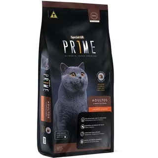 Ração Special Cat Prime Salmão e Arroz para Gatos Adultos 10,1kg
