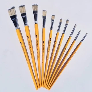 Pincel Chato Artístico Tamanhos nº 00; nº 02; nº 04; nº 06; nº 08; nº 10; nº 16; nº 20