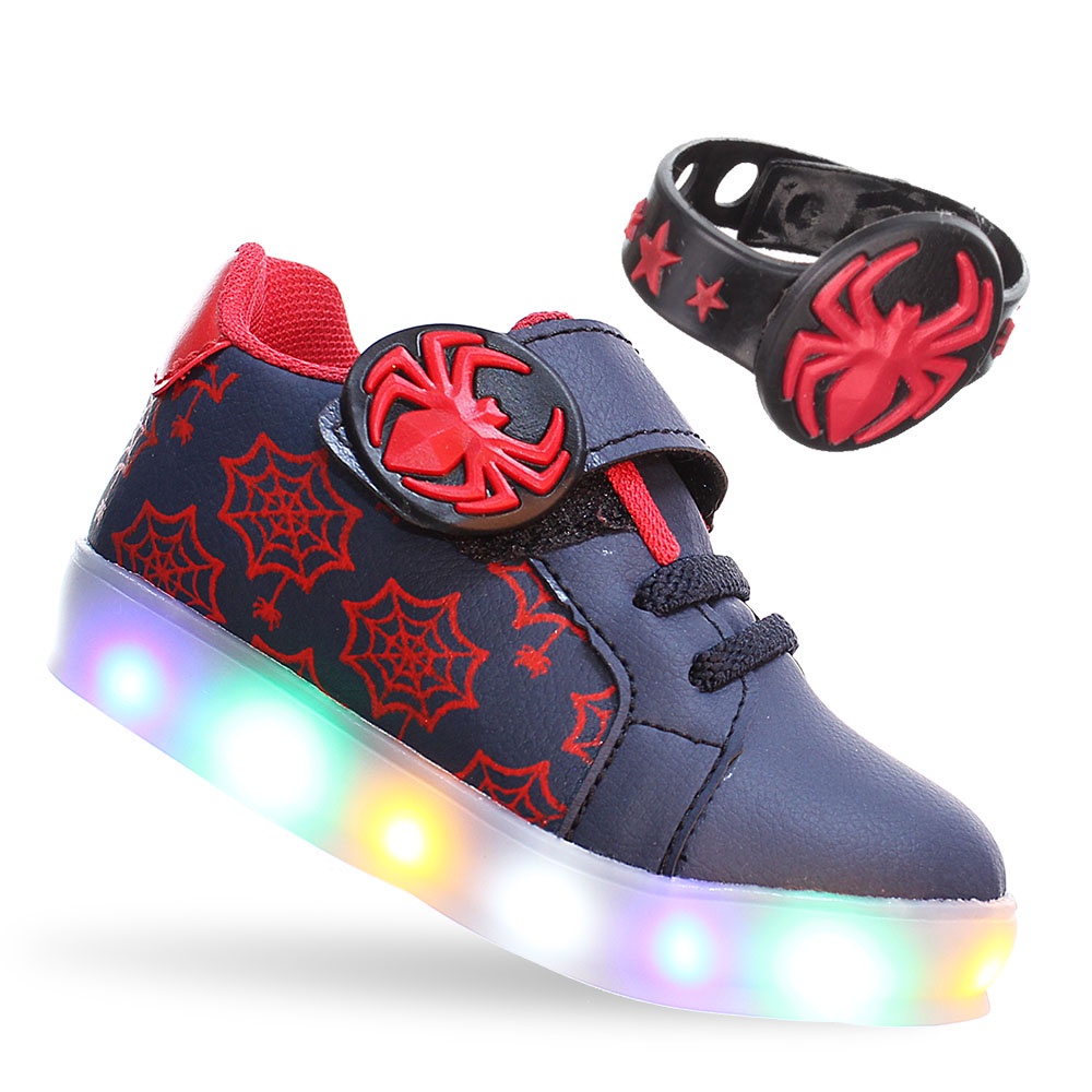 Sapato infantil com deals luz de led