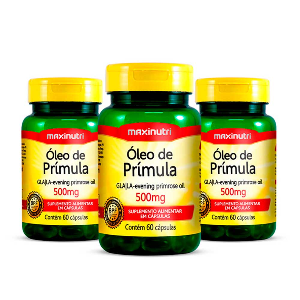 Kit 03 Óleo de Prímula 60 Capsulas 500mg Maxinutri | Shopee Brasil