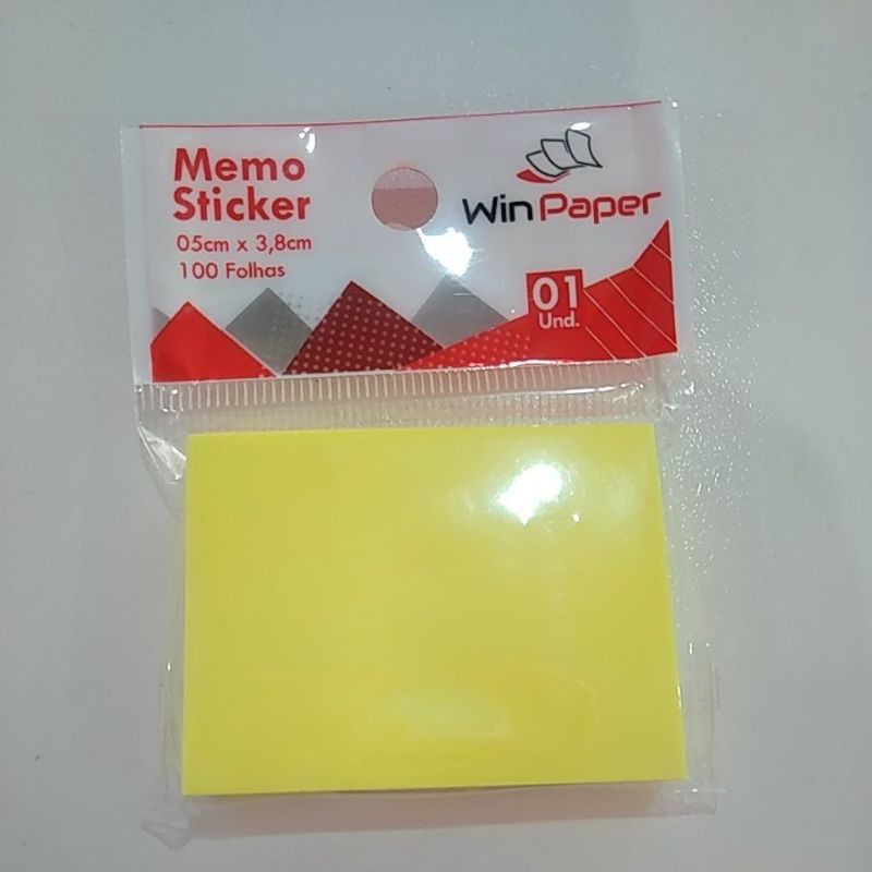 Bloco Auto Adesivo Estilo Post It Amarelo Shopee Brasil