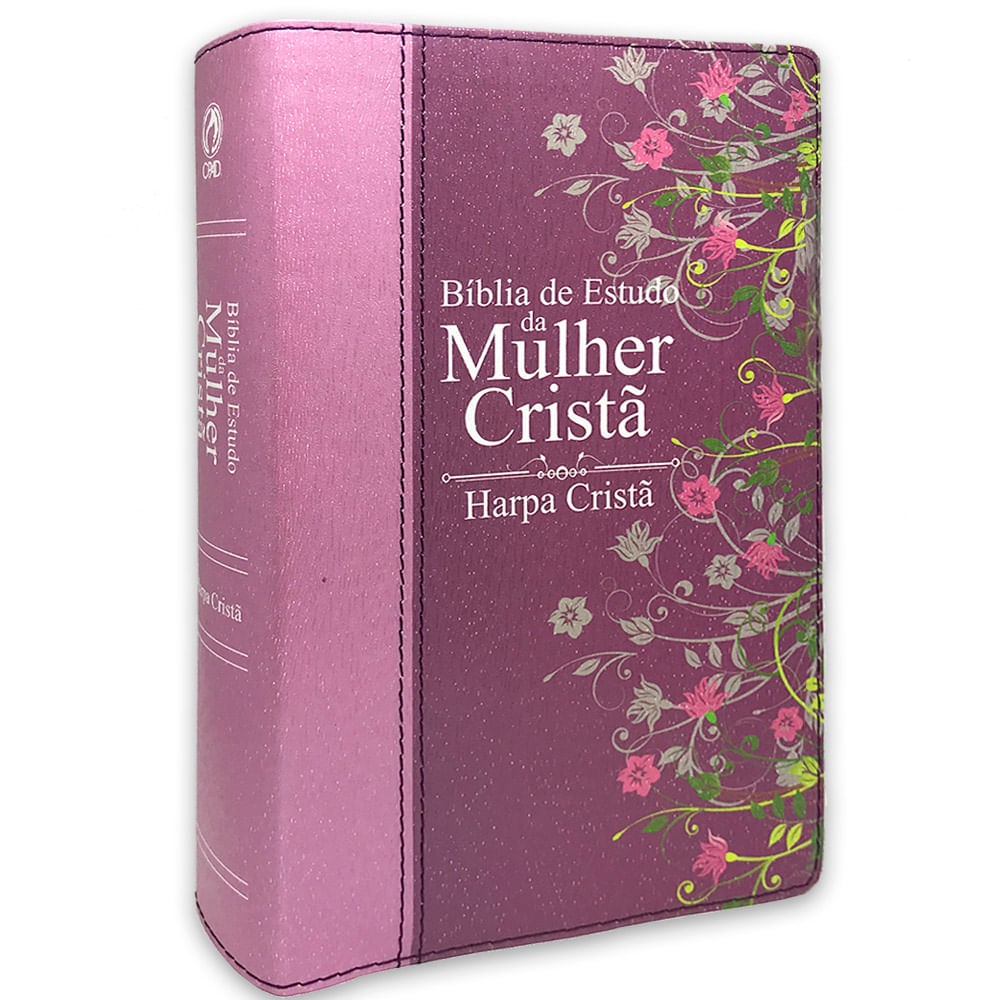 Bíblia de Estudo da Mulher Cristã Média C/ Harpa Capa PINK | Shopee Brasil