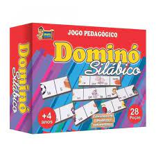 Dominó Jogo Educativo Pedagógico Mdf Matemático Divisão 28pcs Mega Impress