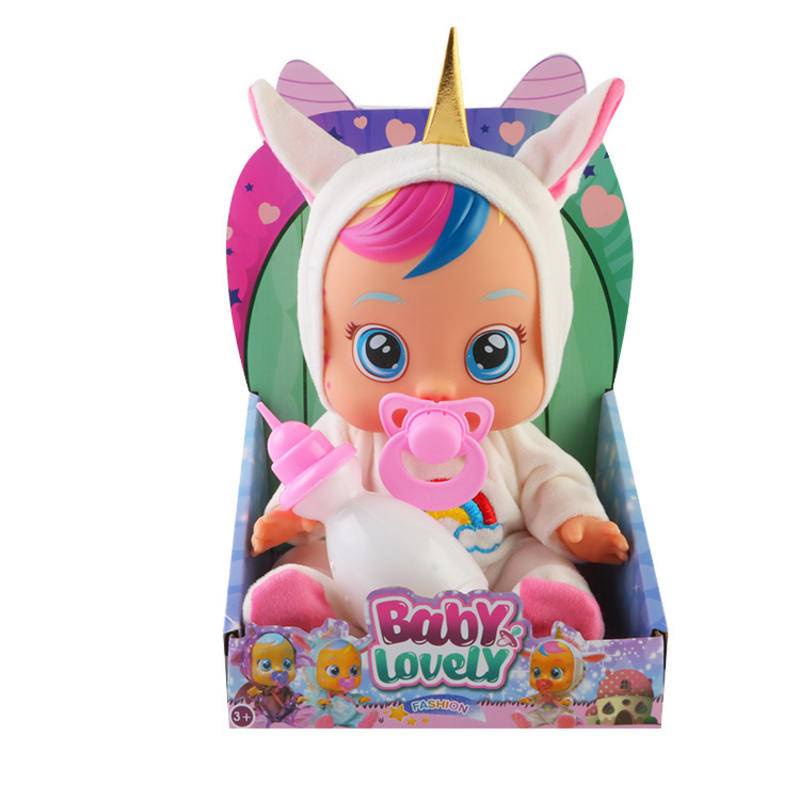 Bonecas De Lágrima Elétrica Animal Unicórnio Brinquedo Do Bebê Boneca ...