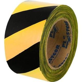 Fita Zebrada 200mts Preto/amarelo - Plastcor