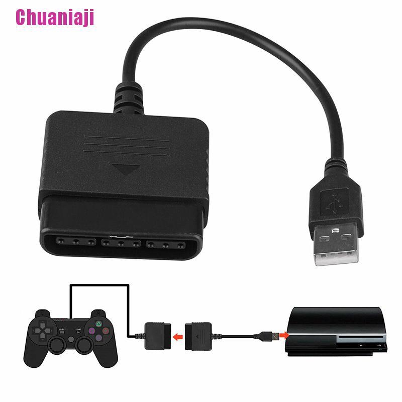 [Chuan] Para O Adaptador Do Controlador PS2 PS3 PlayStation 2 USB Cabo PC