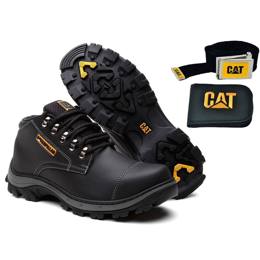 Bota Masculina Caterpillar Cano Curto Casual Pronta Entrega Kit Shopee Brasil