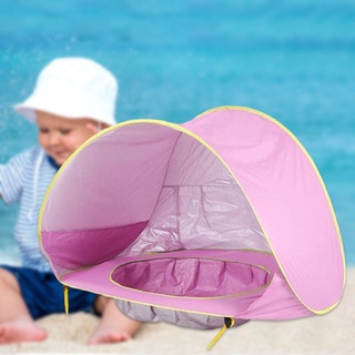 (Brlovoski2) Tenda De Praia De Bebê Portátil Respirável À Prova D 