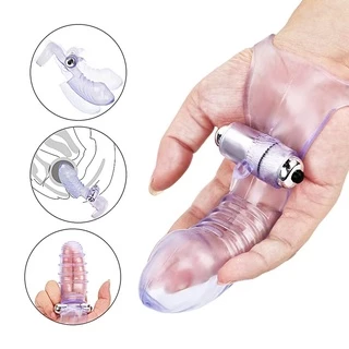 Dedeira Capa Peniana ou para Dedos Com Capsula Vibratória Duplo Vibe VBR-DEDO