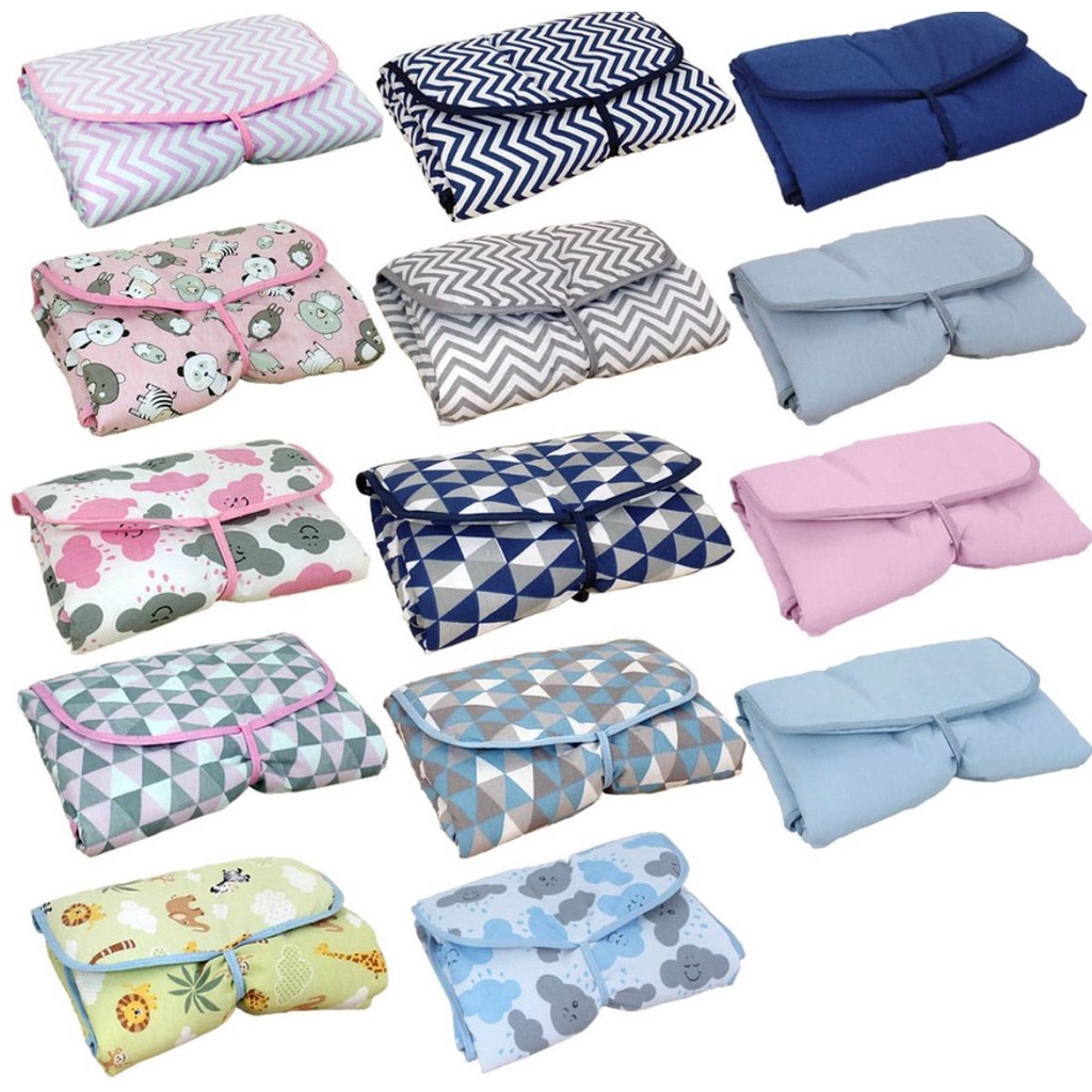 Trocador Portátil Impermeável Para Bebê com Bolso Estampado 100% ...