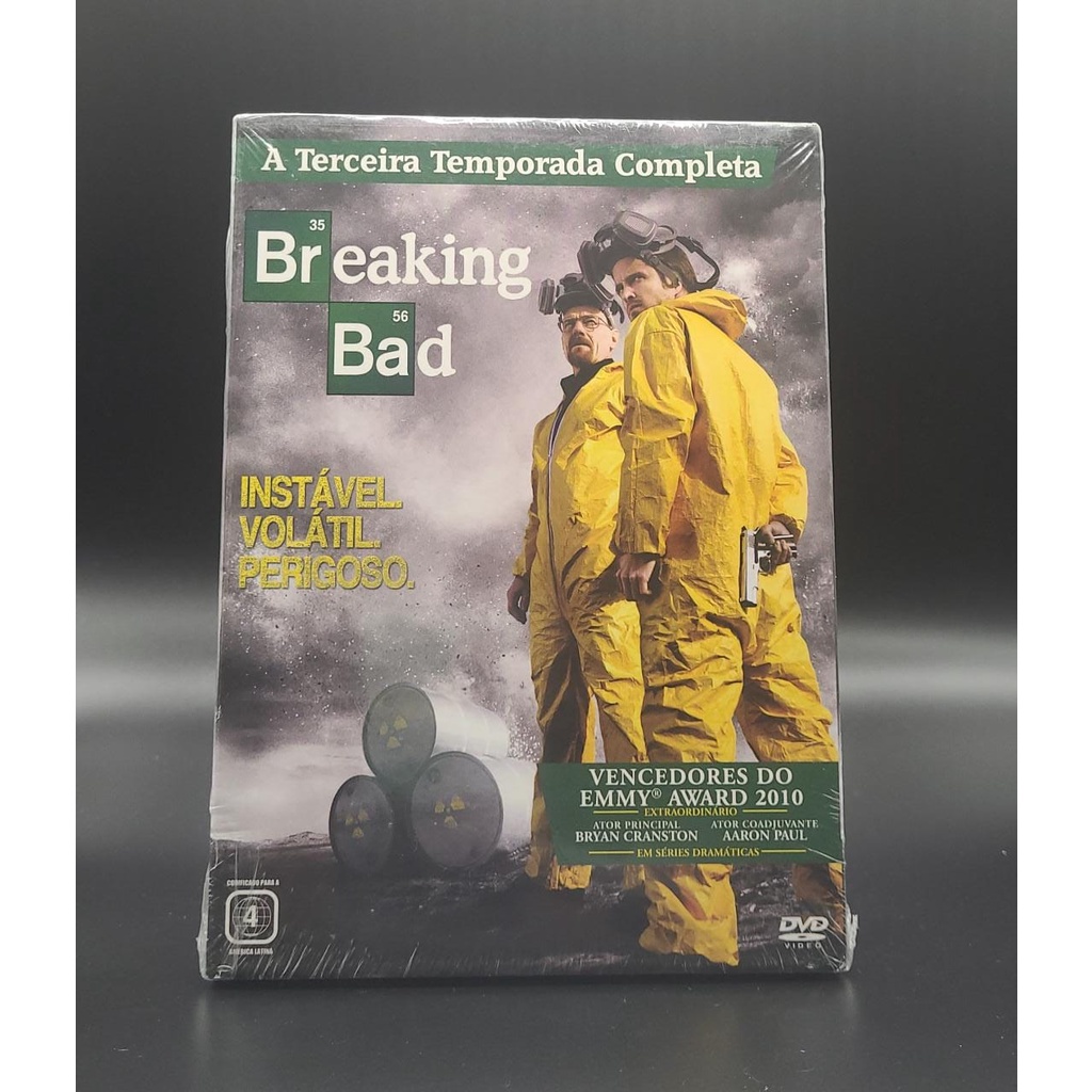 DVD Breaking Bad - 3ª Temporada - 4 Discos LACRADO | Shopee Brasil