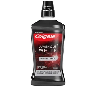 Enxaguante Bucal Colgate Luminous White Carvão 1L em Oferta na Shopee