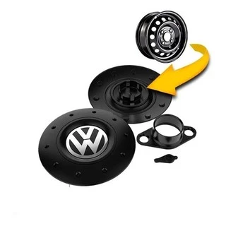 Jogo de Calotas de Centro Miollo para VW Gol Quadrado Aro 13 1980/1994 Estilo Amarok