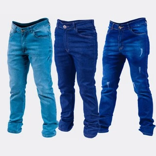 Calça Jeans Masculina Slim Elastano