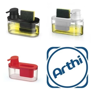Dispenser Para Detergente E Bucha C/dosador Colorido