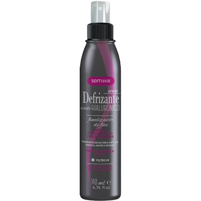 Protetor Térmico Defrizante Spray Ácido Hialurônico Soft Hair 140ml ...