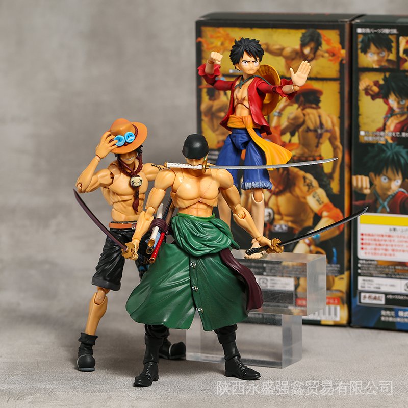 Heróis De Ação Variáveis MH Portagas D Ace Macaco Luffy Roronoa Zoro 7 & quot ; Figura XDAQ