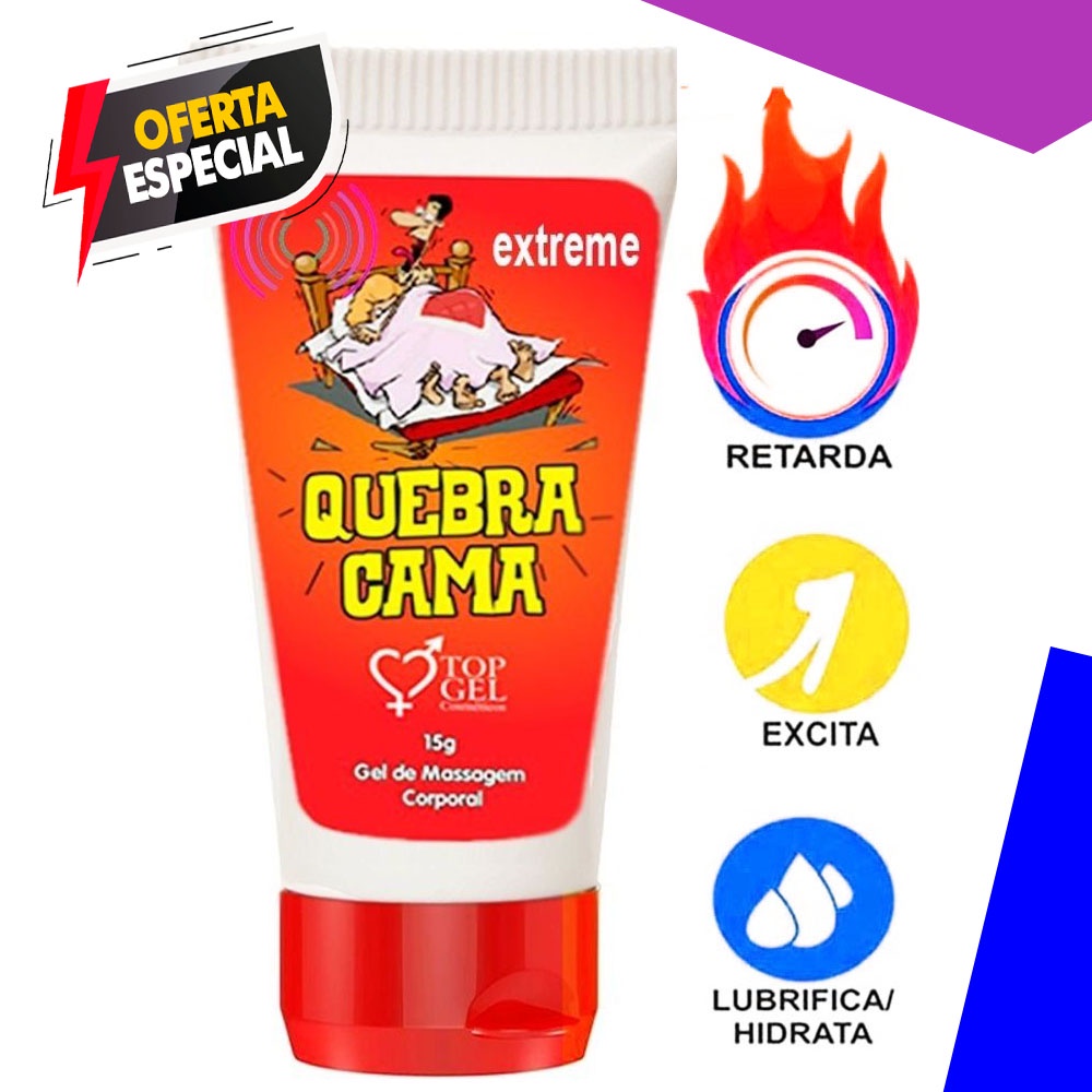 Quebra Cama Gel Masculino 15ml - Top Gel Sexy shop Produtos Eroticos