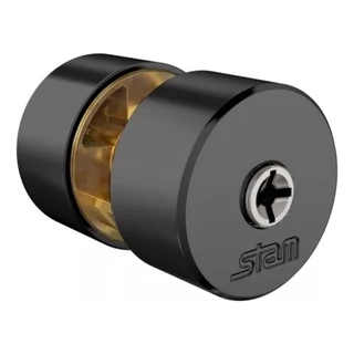 cilindro miolo tambor fechadura stam 1500/1600 preto fosco