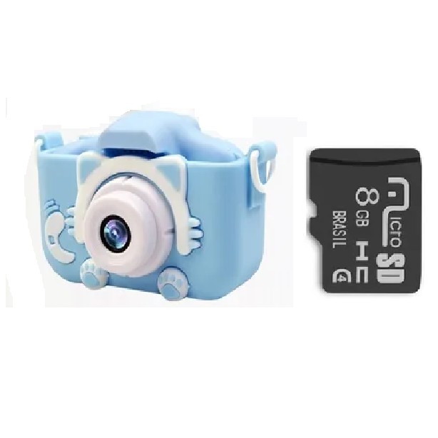 Máquina Fotográfica Infantil Mini Sd Vídeo Smart Shooting + Cartão de  Memória de 8 Gb Rosa