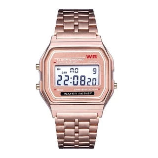 Relógio Retrô ROSE Wr Digital Led Unissex Eletronic Vintage