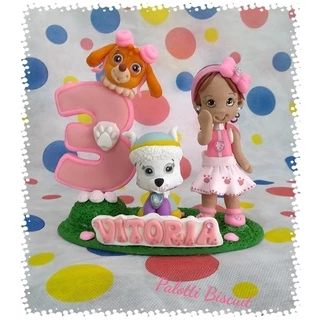 Topo de bolo - Vela Patrulha Canina Skye Biscuit *** envio em 15 dias uteis