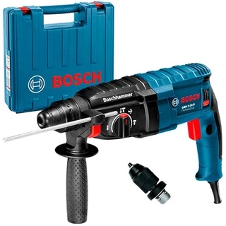 Martelete SDS-Plus 820W 2,7 KG GBH 2-24D Perfurador Rompedor c/ Kit Mandril e Adaptador BOSCH