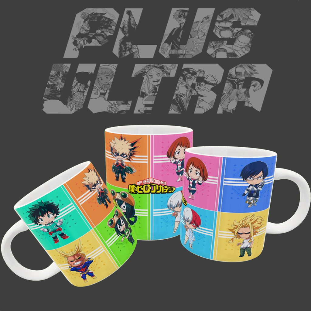 Caneca Personalizada Izuku Midoriya, All Might, Katsuki Bakugou, Tsuyu ...