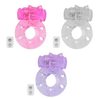 VIBE - Anel Peniano com Vibro e Estimulador de Clítoris com Texturas Estimuladora Variada - 2,5 CM SEX SHOP