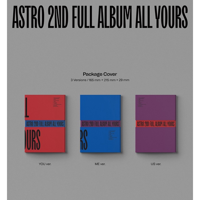 ASTRO 2ND FULL ALBUM ALL YOURS サイン入り ASTRO 2nd Full Album - ALL YOURS | Shopee Brasil