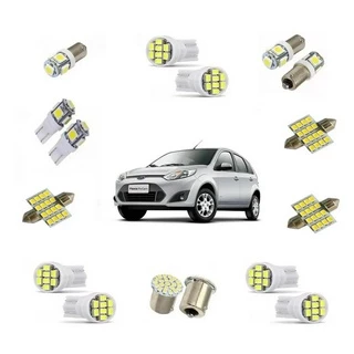 Kit Lampadas Led Ford Fiesta/focus Teto/re/placa/farolete