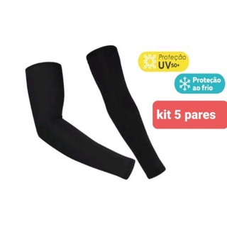 Kit 5 Pares De Manguito Mangote Esportivo Manga Longa Atacado