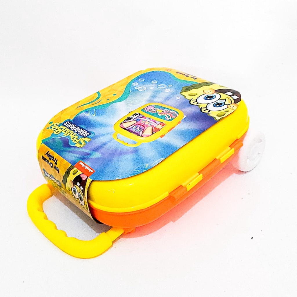 Mala De Brinquedos Para Crianças Carrinho Esponja Squarepants Saco De ...