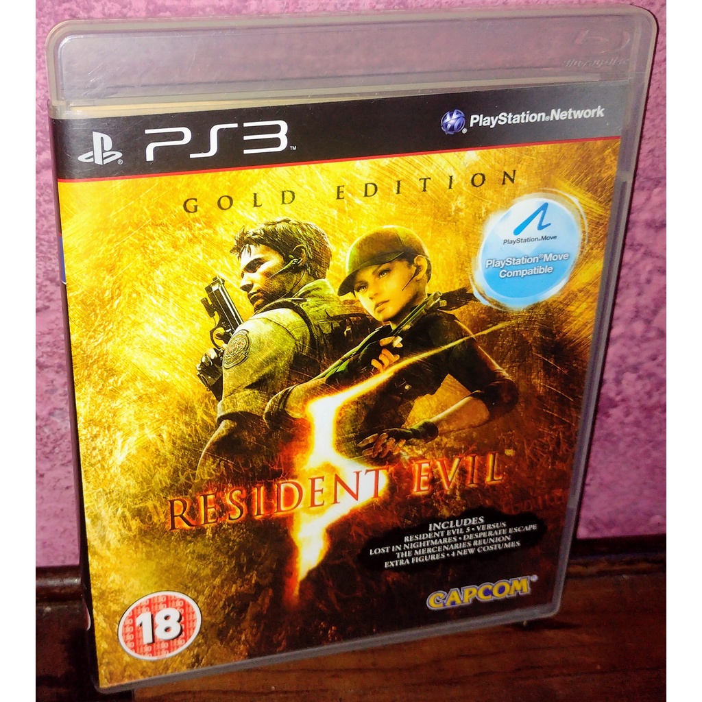 Resident Evil 5 Gold Edition PS3 mídia física original Play 3