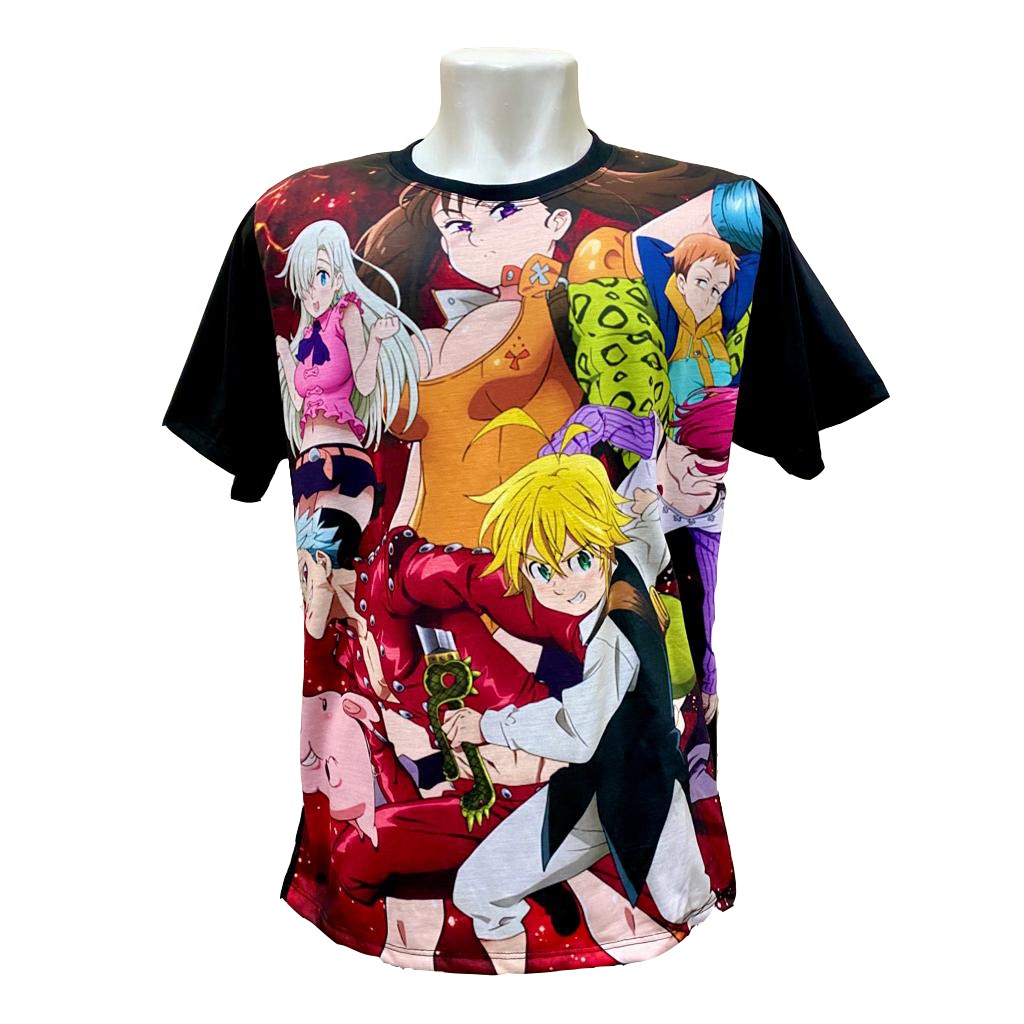 Piticas Barra Shopping Sul - Agora você pode ter toda a coleção de um dos  animes mais adorados da atualidade, Nanatsu no Taizai, ou, Os Sete pecados  Capitais vem com camisas incríveis