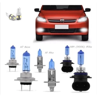 Kit Lampadas Voyage G5 2009 2010 2011 2012 Super Brancas Legalizado Inmetro