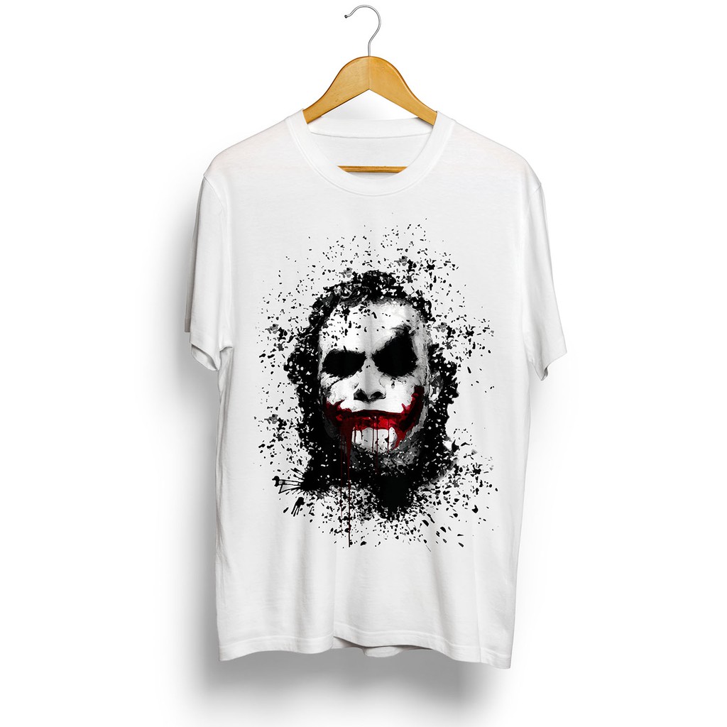 Camiseta Coringa Heath Ledger Camisa Filmes Super Heróis Vilões