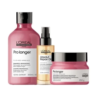 Kit L'Oréal Professionnel  Pro Longer-Sh+ Másc+Sérum em Oferta na Shopee